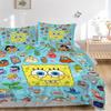 SpongeBob SquarePants Personages Beddengoed Set 3 Delen Dekbedovertrek Cadeau voor Slaapkamer, Exclusief DekbedinzetB102