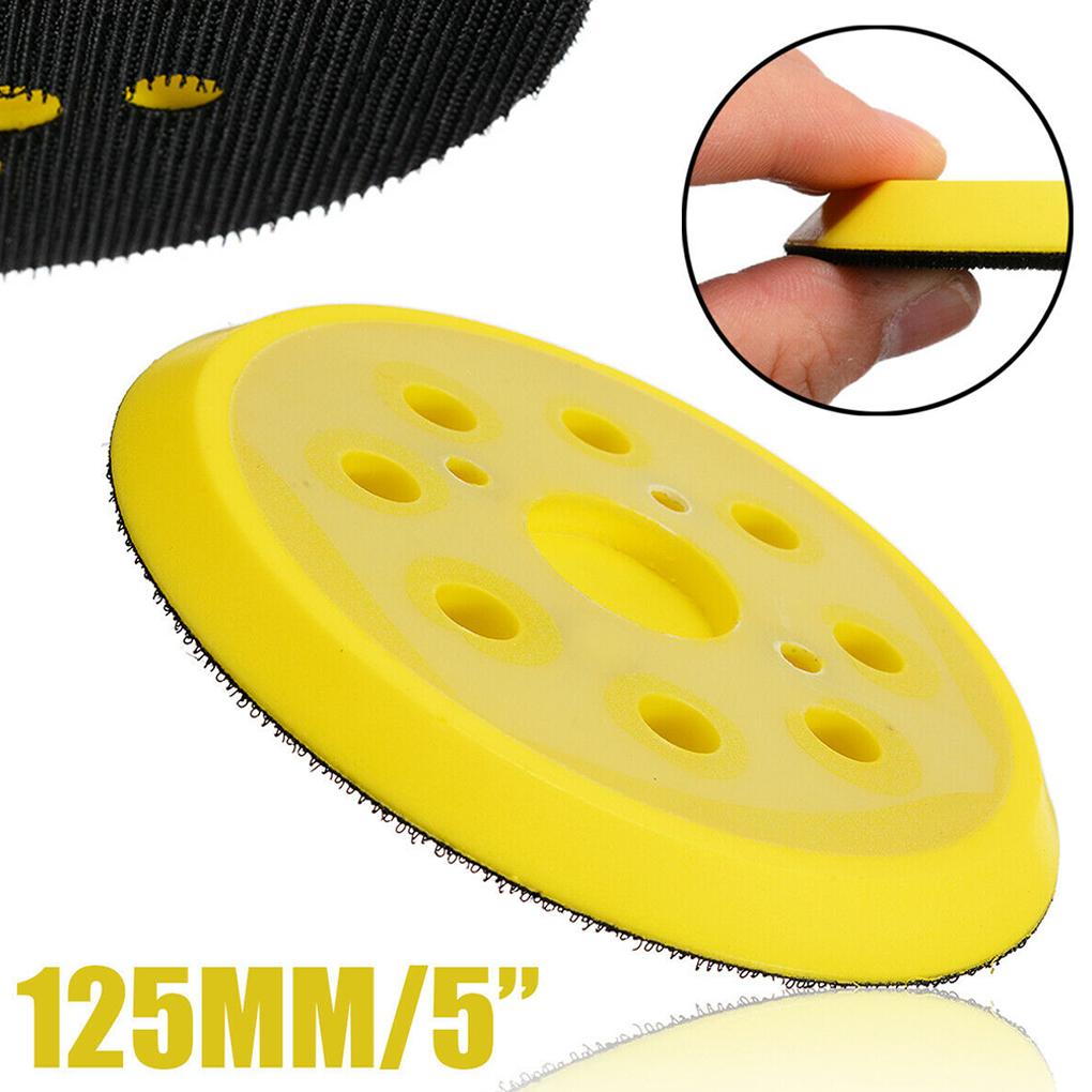 125mm Air Sander Sanding Disc Backing Plate Metal Polishing Grinding Sanding Paper Holder Pad For Angle 46 Grit
