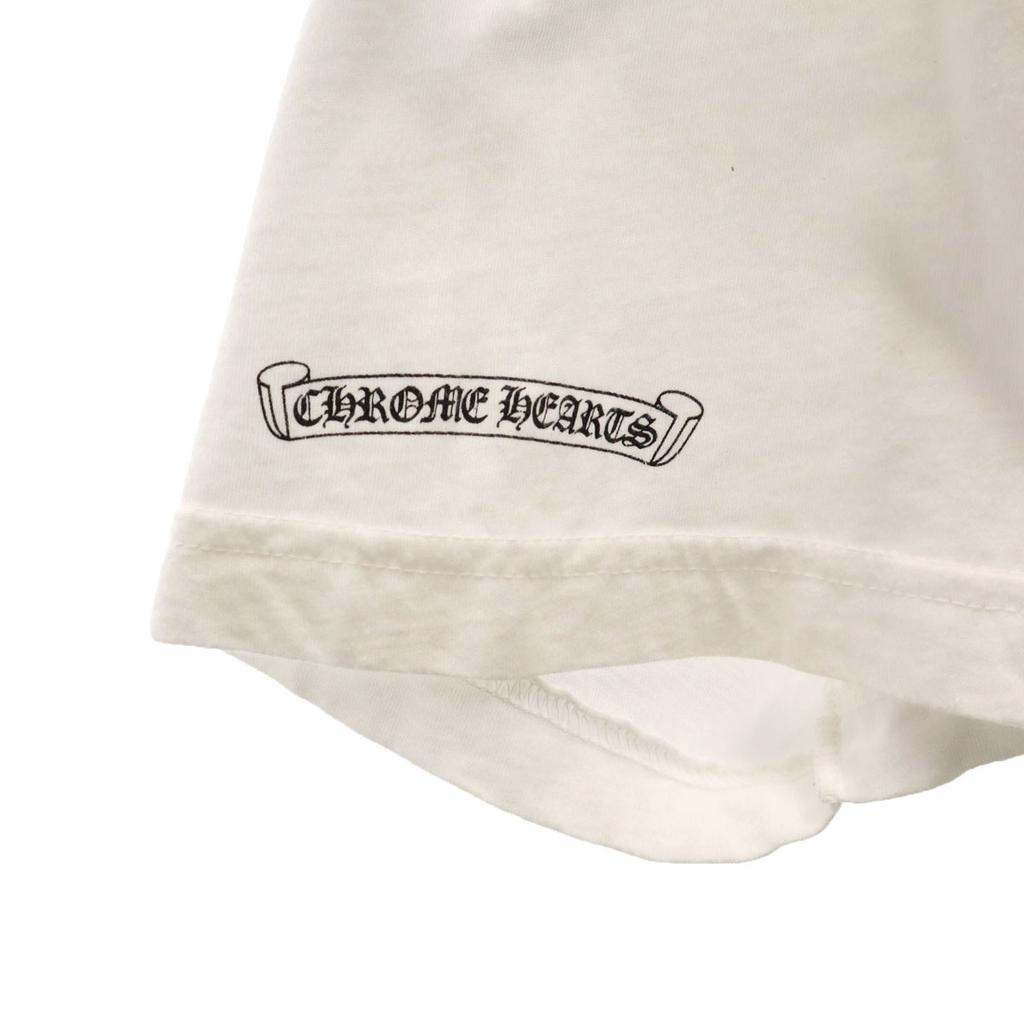 CHROME HEARTS Made in USA Back logo Short sleeve T-shirt XL white Men's Used