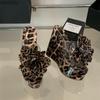 Damen Leopard Blumen Plateausandalen 13CM Hoher Keilabsatz Pantoffeln Sexy Sommer Offene Zehenpartie Strandschuhe Modische Absätze für Damen