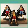 One Piece Luffy PVC-Figur mit schwarzem Umhang Anime Sammlerstück Spielzeug für Fans