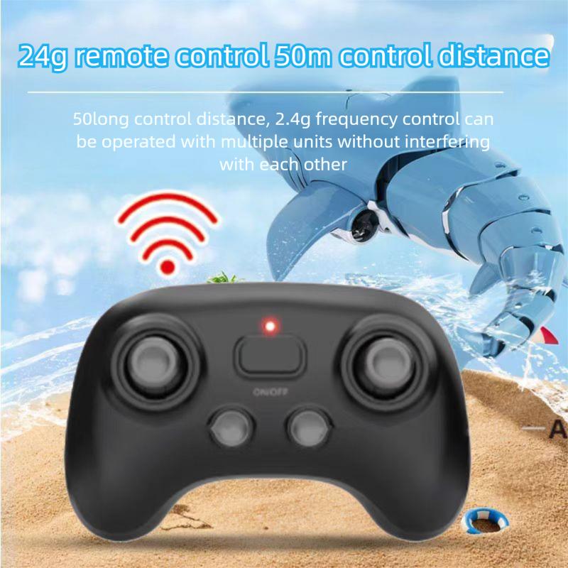 Intelligent Simulation Shark Swimming Remote Control Boat Waterproof Diving Robot Underwater Electric Remote Control Robot
