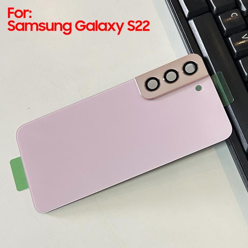 Glass Housing Back Cover Cases For SAMSUNG Galaxy S22Plus S22+ S22 Phone Rear Battery Door Phone Cover Back Cover with Tool