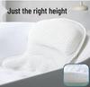 Machine Washable 4D Mesh Bathtub Pillow with Suction Cups