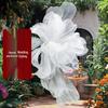 Pearlescent Handmade Pleated Gauze Wedding Backdrop & Decoration Prop