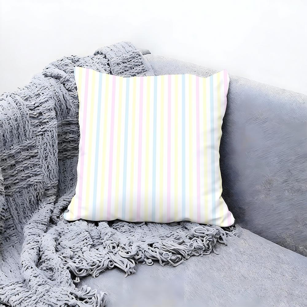 slim stripes Cushion Cover Premium Comfort Reversible Pillow Cove Two in One Design for Any Room Car Interior