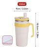 Portable Large Capacity Insulated Water Cup With Straw&Tea Strainer 304 Stainless Steel Leak-proof Water Bottle Drinkwa