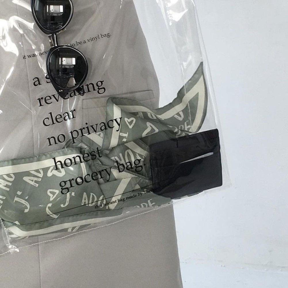 Stylish Us Large Clear Transparent Vinyl Plastic Shoulder Bag For Effortless Fashion