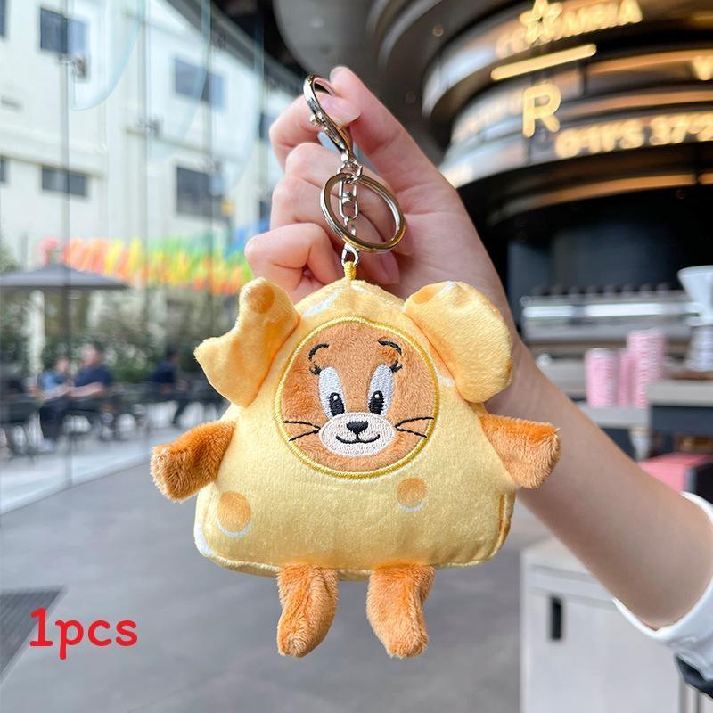 And Jerry Tom Plush Keychain With Star Moon Design For Gift Collection And