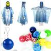 Compact Keychain Rain Poncho Ball Disposable Waterproof Cloak for Adults Mini Hook Design