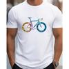 T-shirt homme à motif 3D T-shirt à manches courtes T-shirt imprimé 3D col rond rétro rétro décontracté street