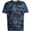 Adidas Terrex Unisex Round Neck Short Sleeve Tee, Letter Logo Outdoor Daily Casual T-Shirt Black JD5959