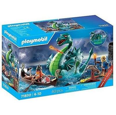 Plastic Construction Set Playmobil 71830 Vikings with Sea Monster