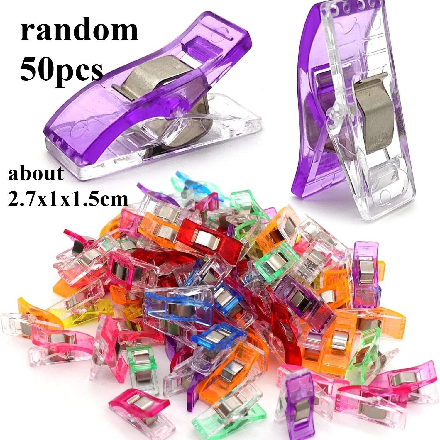 Sewing Clips Colorful Clips Multipurpose Plastic Craft Crocheting Knitting Safety Clothing Clips Color Binding Paper
