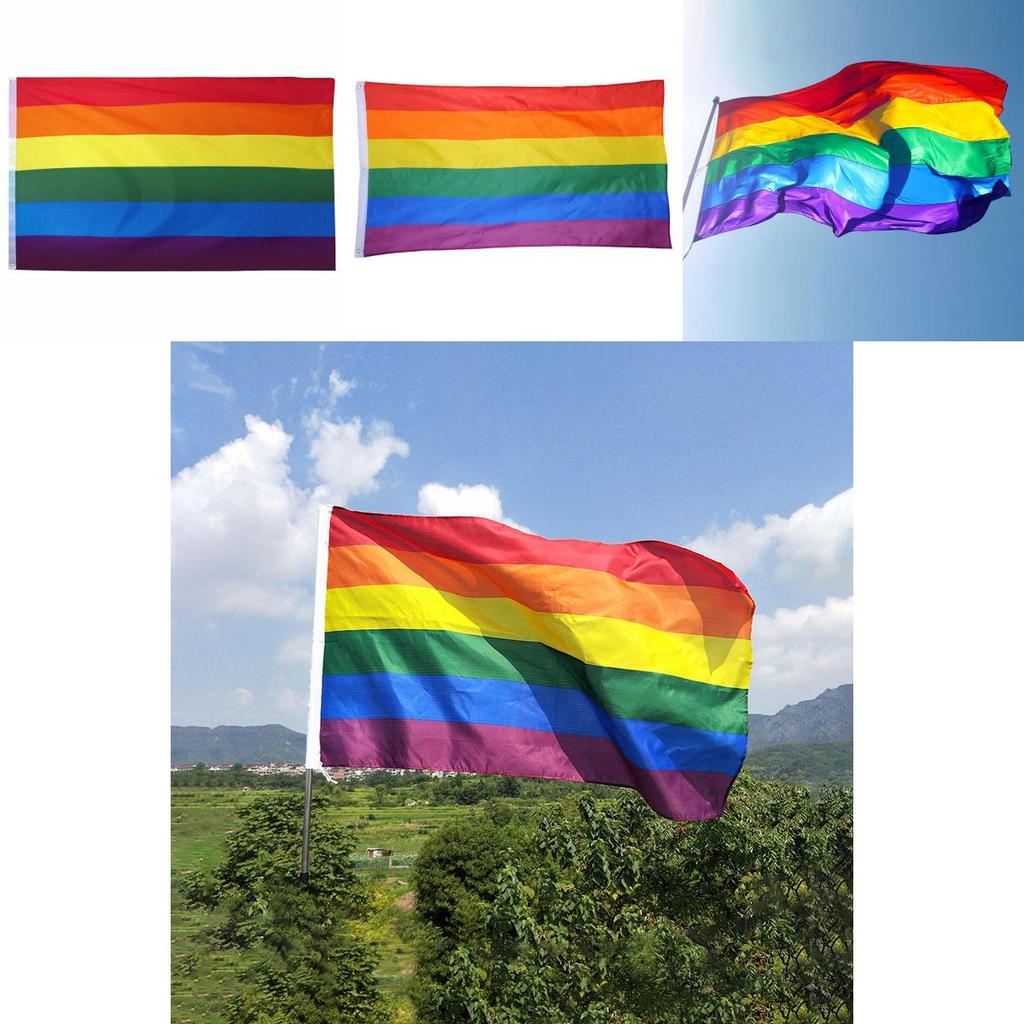 Farbenfrohe, robuste LGBT-Pride-Flagge (152 x 91 cm) – perfekt zum Feiern von Vielfalt und Einheit