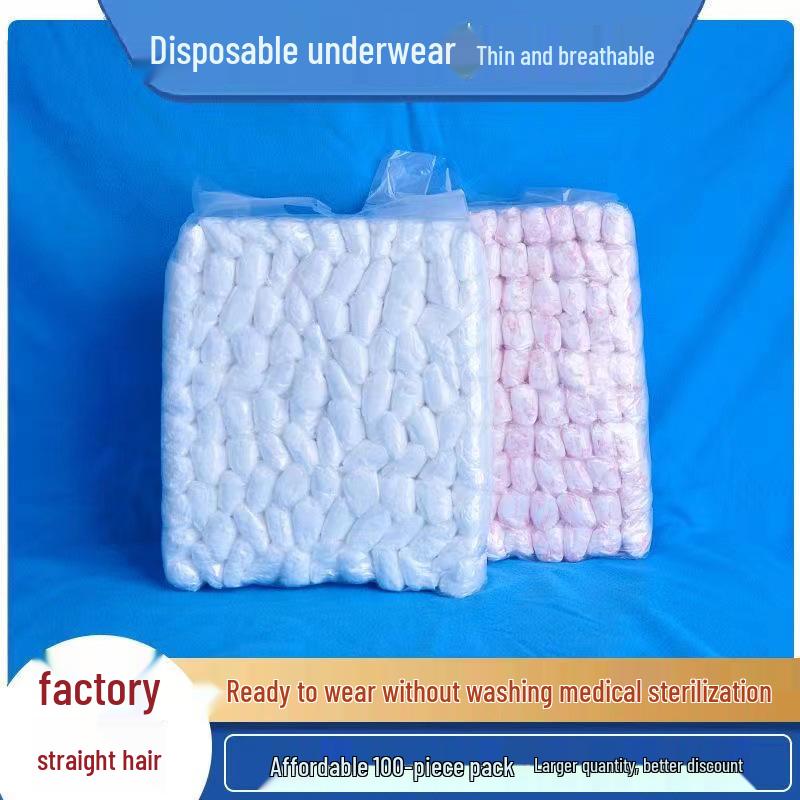 Individually Wrapped Disposable Women's Underwear for Bath, Spa, Travel, and More