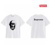 Bílé tričko s krátkým rukávem a potiskem loga Supreme, výstřih ke krku, velikost S214
