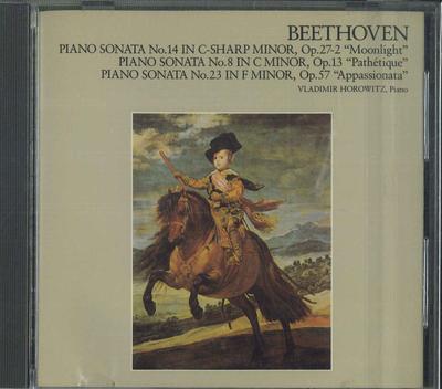 CD BEETHOVEN, VLADIMIR HOROWITZ - Beethoven: Drei große Klaviersonaten FDCA362 CBS SONY 1985 Japan Klassisch Gebraucht