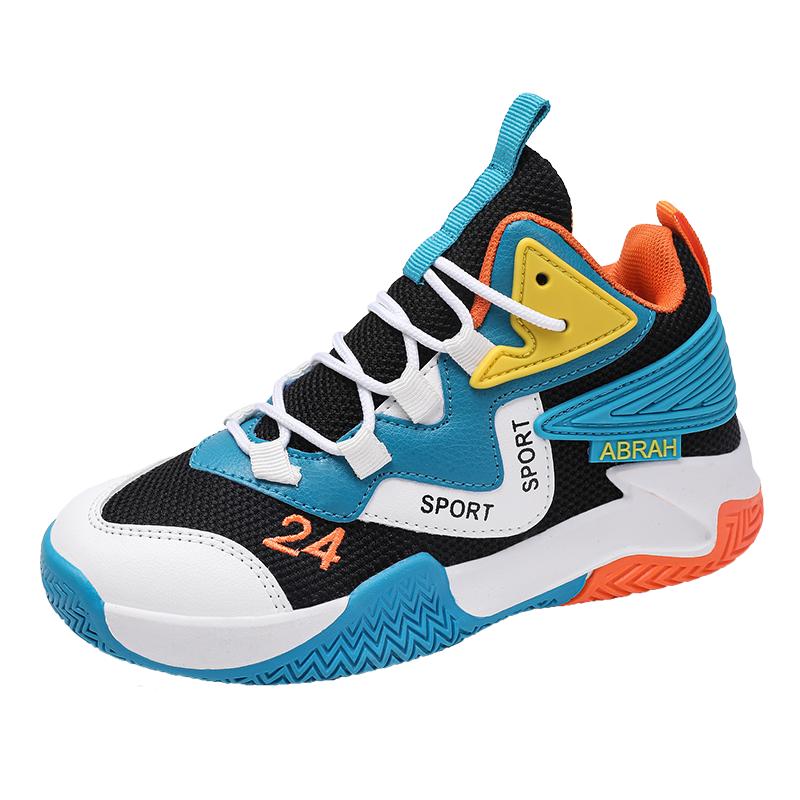Kinder Sport Basketballschuhe Dicke Sohlen Rutschfest Jungen Sportschuhe Mädchen Hochwertige Basketball Trainingsschuhe Männlich