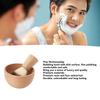 Men Shaving Brush Set Multipurpose Soft Bristles Lightweight Portable Shaving Brush Bowl Set for Salon Home Travel