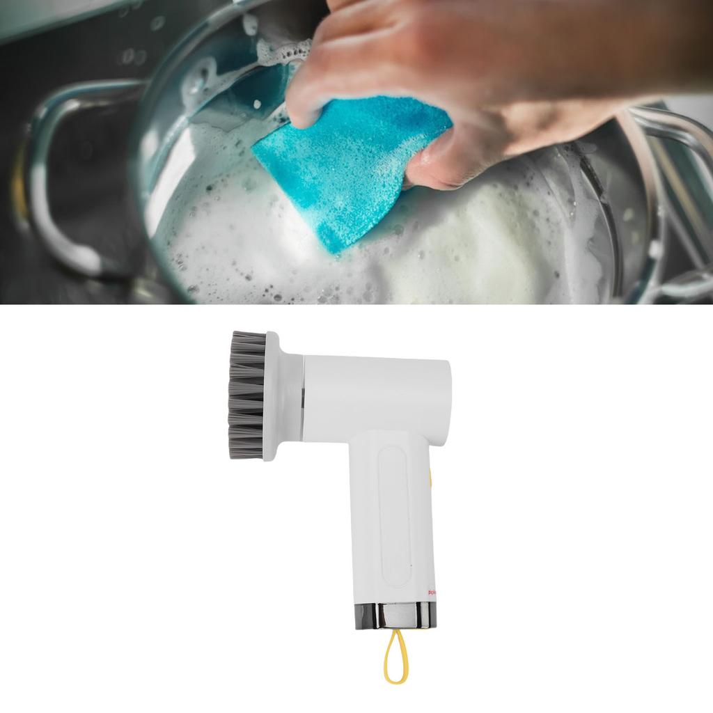 Electric Rotating Cleaning Brush 2 Speeds Cordless Shower Scrubber with 3 Replaceable Heads for Bathroom Kitchen Tile Window Floor