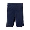 Solid Color Logo Print Elastic Waist Casual Shorts Men Shorts Blue 1351351-410