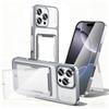 For IP16PROMAX Card Holder Holder Mobile Phone Case IP15PROMAX Instantly Changes To 17 Electroplated All-inclusive PC Protective Case
