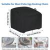 Outdoor Rocking Chair Covers Waterproof Dust Sleeve Sunproof Windproof Patio Chair Cover For Rattan Lounger Yard Garden Home