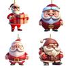 Christmas Themed Santa Claus Pattern Acrylic Pendant For Auto Interior Decor