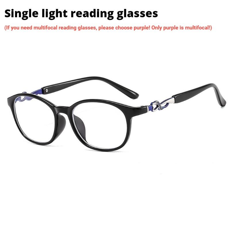 New 3 In 1 Progressive Multifocal Reading Glasses For Women Anti-Blue Eyeglasses Easy To Look Far And Near +1.0 To +4.0