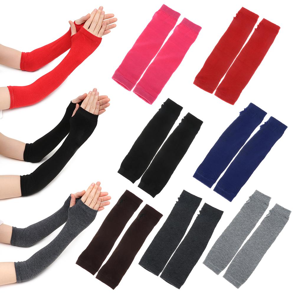 Keep Warm Sleeve Winter Autumn Long Gloves Arm Warmers Elbow Mittens Fingerless Gloves Sleeves