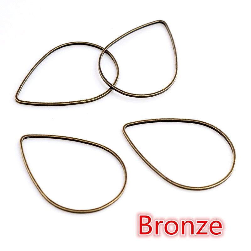 50 Water Drop Pendant Hollow Earrings – DIY Jewelry Making Accessories