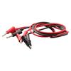 Flexible Copper Wire Test Leads with Crocodile Clips Pack of 2