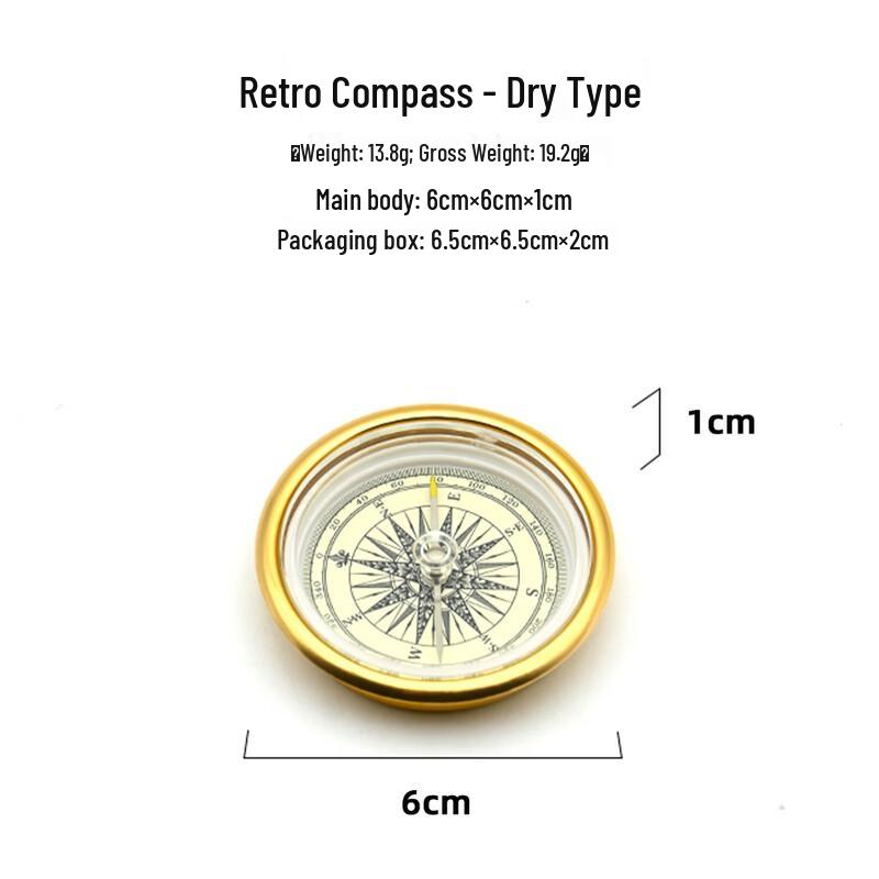 OIMG Vintage Outdoor Hiking Compass
