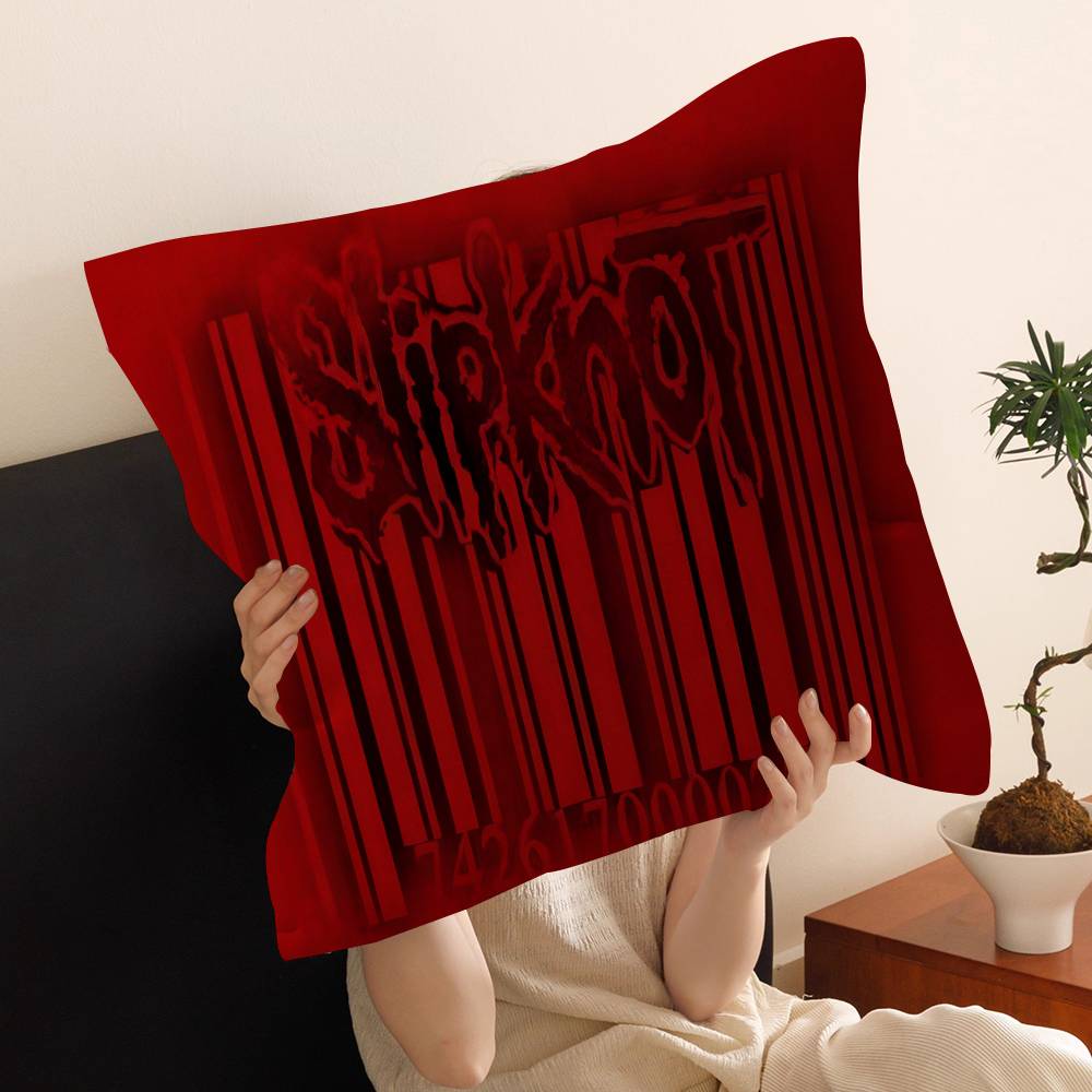 S-Slipknot Band 45*45cm Cushion Cover Pillow Cover Decor Pillowcase Home Pillowcase for Couch Pillow