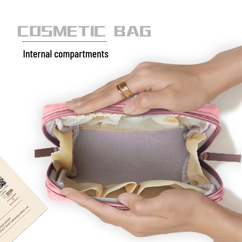 Korean Mini Travel Cosmetic Bag - Portable Lipstick & Storage Handbag
