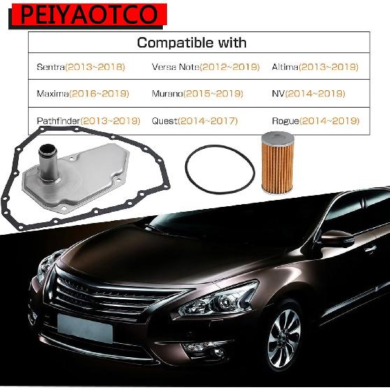 33010-JF015 3172628X0A Getriebeölfilter mit Ölwanne Dichtung Passend für NISSAN SENTRA Quest Rogue Sport Pathfinder VERSA Altima NV 2012 2013 2014