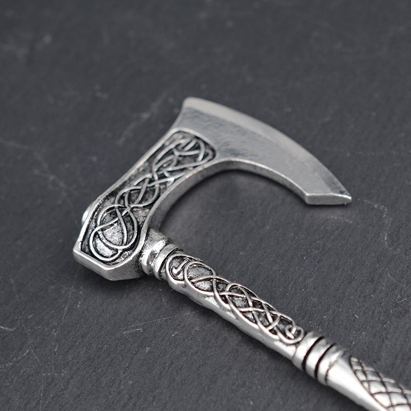 Ethic Dragon Hairsticks Silver Axe Sword Hair Accessories Witch Snake Triple Moon Pentagram Hairpin Hair Stick