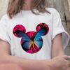 2025 Color Mouse Head Print Tshirts Cotton Funny T Shirt For Lady Girls Casual Short Sleeve Graphic Tops Summer Hipster Tee