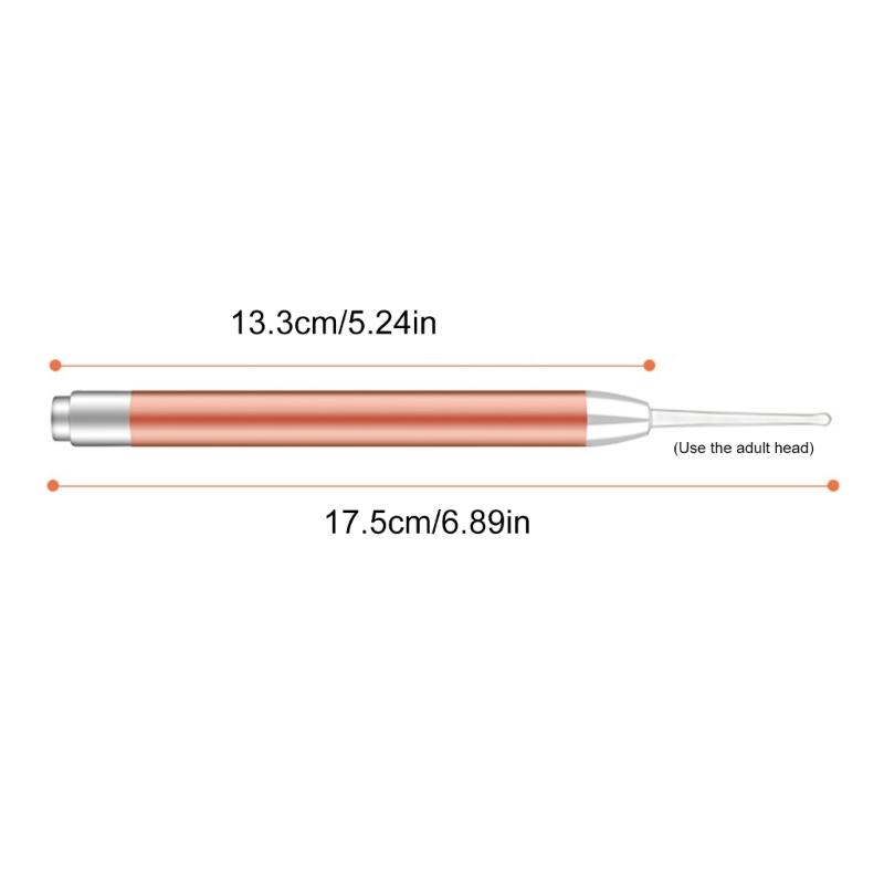 LED Ear Wax Removal Tools Safety Ear Pick Tool Kit with 2 Size Spoon Tip Ear Curette Safety Earwax Cleaning Tool Spoon