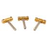 3PCS Guitar Saddles Brass Tuning String Bridge Saddle Replacement for GT Series Electric Guitar