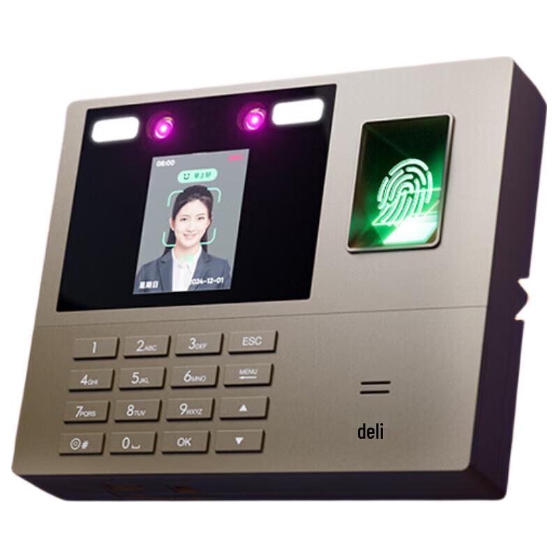 

Deli Biometric Time Attendance Machine CN plug (adapter included)