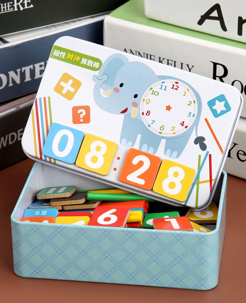 New Puzzles Wooden Magnetic Digital Counting Stick Educational Toys for Children Baby Mathematics Arithmetic Early Learning Toy
