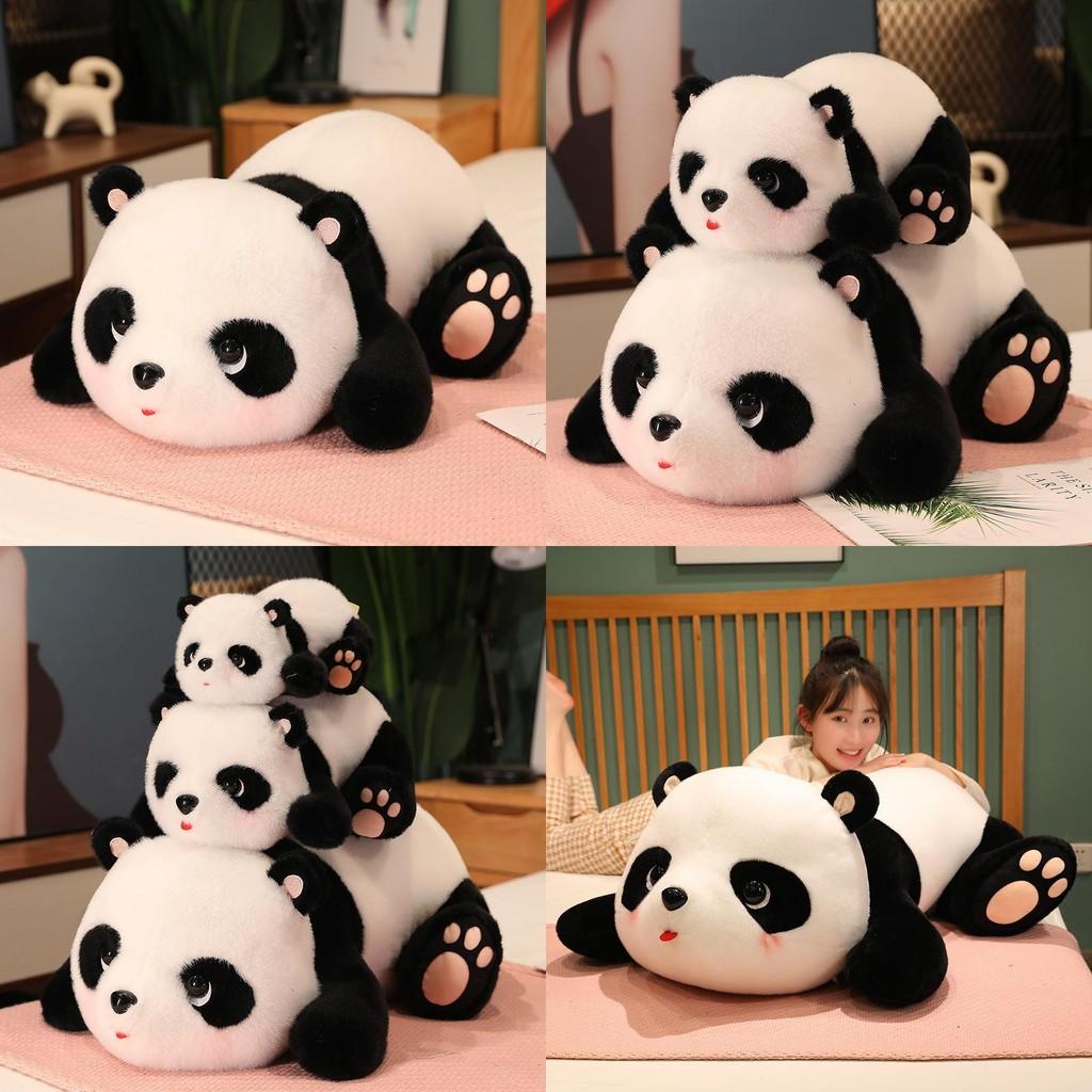 Panda Plush Toy Stuffed Animal Pillow With Soft Pp Cotton Girls Decor Bedroom