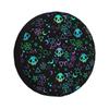 Magic Symbol and Skull Spare Tire Cover Universal 4WD 4x4SUV Wheel Protection Cover Car Accessories 14 15 16 17 Inches