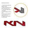 DRLK6 1Pcs 3D Metal Car Front Hood Emblem Badge Rear Trunk Sticker Decal For KIA K5 K9 Sorento Ceed Sportage Stinger Niro Soul EV6 RIO