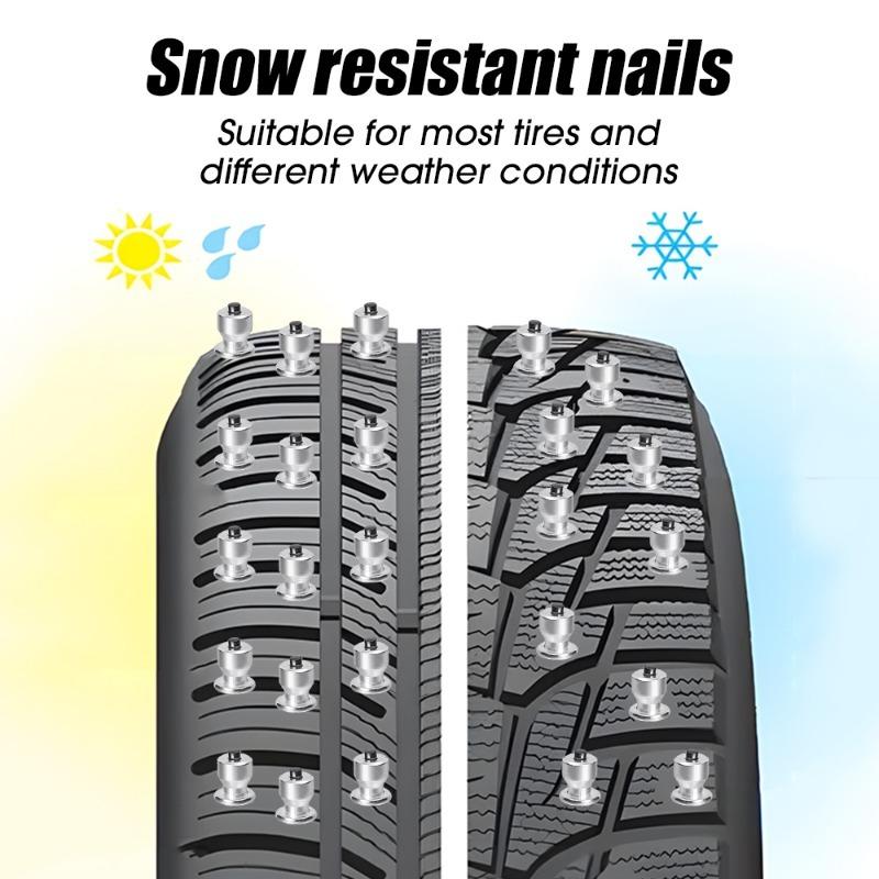 Car Tire Anti Slip Nails Alien Wine Cup Shape Perforated Tires Snow Nail for Trucks Motorcycles Off-road Vehicles Shoe Soles