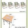 OEING Outdoor Portable Folding Camping Chair and Table Set