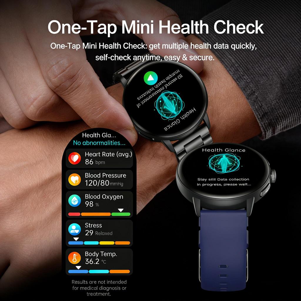 SACOSDING AMOLED Screen Men Smart Watch  Health Monitoring AI Dial AI intelligent Q&A BT Calling Outdoor Sports Fitness Women Smartwatch