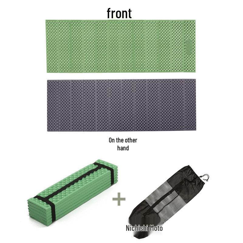 Portable Outdoor Egg Slot Folding Mat - Moisture-Proof Camping Tent Mat with Aluminum Foil